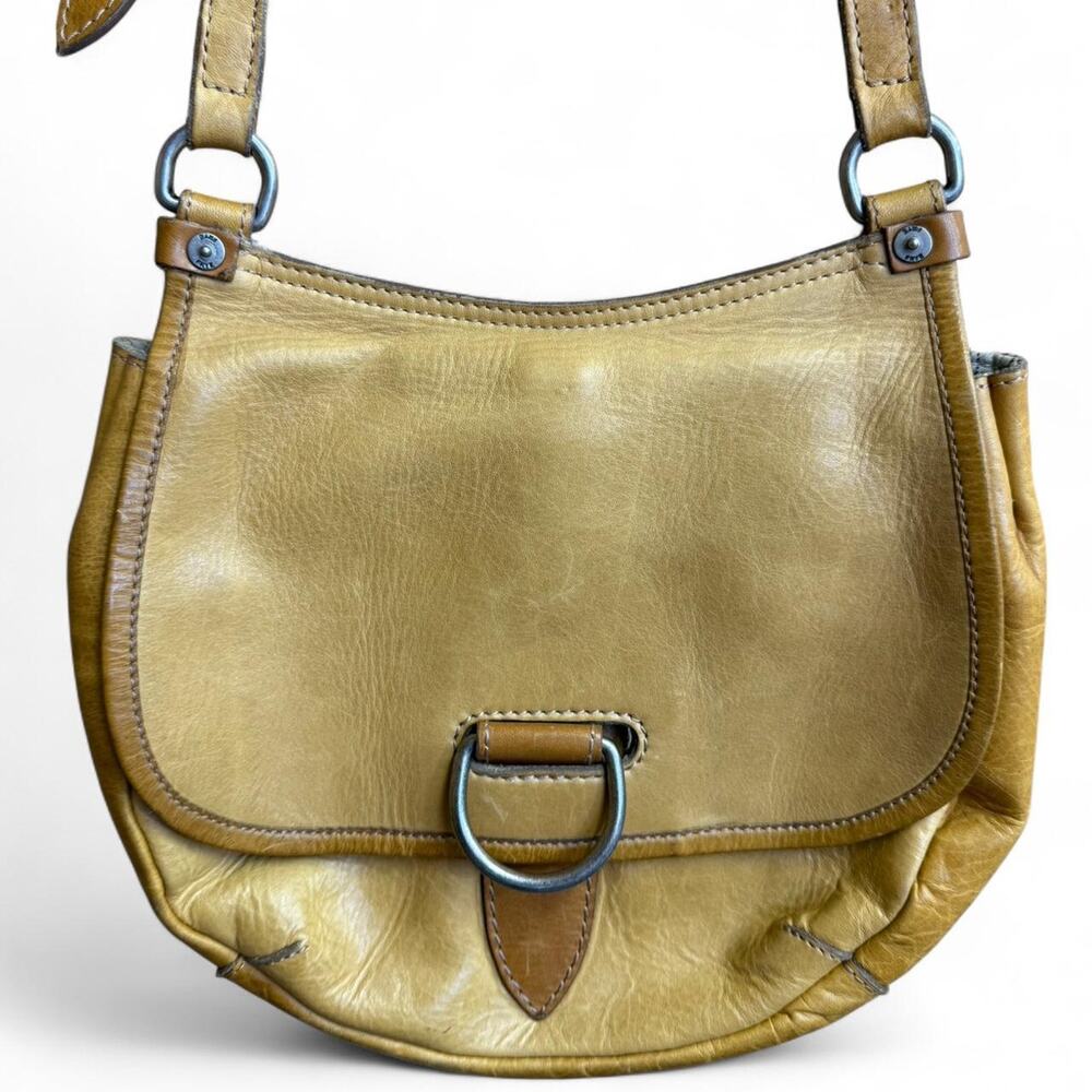 Frye Lucy Leather Saddle Crossbody Bag